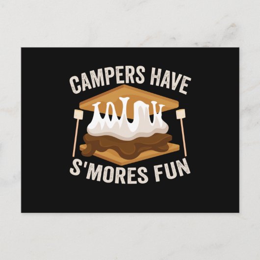 Kampeerders Hebben S'mores Pret Grappige Kampeerli Briefkaart (Voorkant)