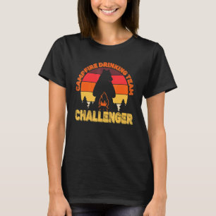 Kampeerders Kampvuur Drinkteam Uitdager Kamperen T-shirt