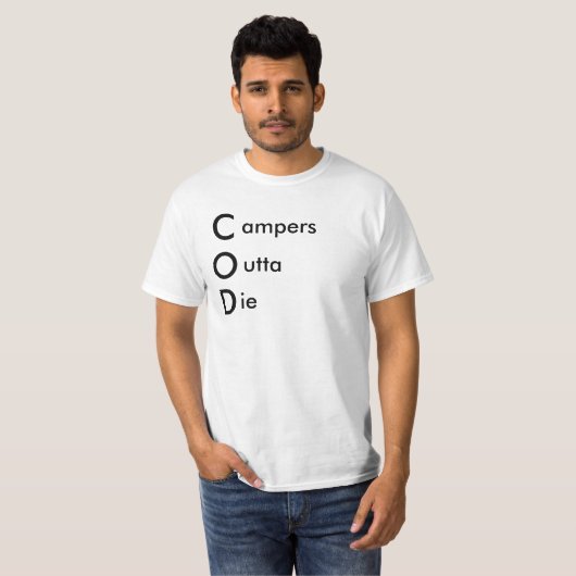 kampeerders uit de buurt t-shirt (Voorkant volledig)