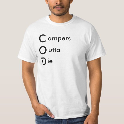 kampeerders uit de buurt t-shirt (Voorkant)