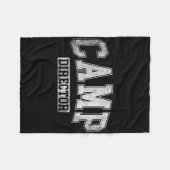 Kampeerdirecteur Counselor Grappig Campingontwerp Fleece Deken (Voorkant (Horizontaal))