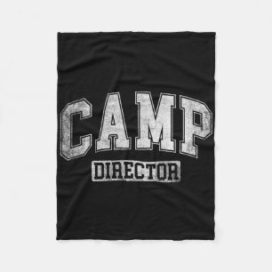 Kampeerdirecteur Counselor Grappig Campingontwerp Fleece Deken