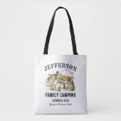 kampeergreep buitenshuis gezinshereniging tote bag (Voorkant)