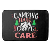 Kampeerhaar maakt niet uit grappig badmat (Voorkant)