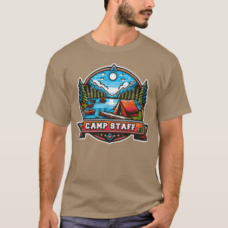 Kampeerhulpmiddel leuk zomervakantiebaan kampstaf t-shirt