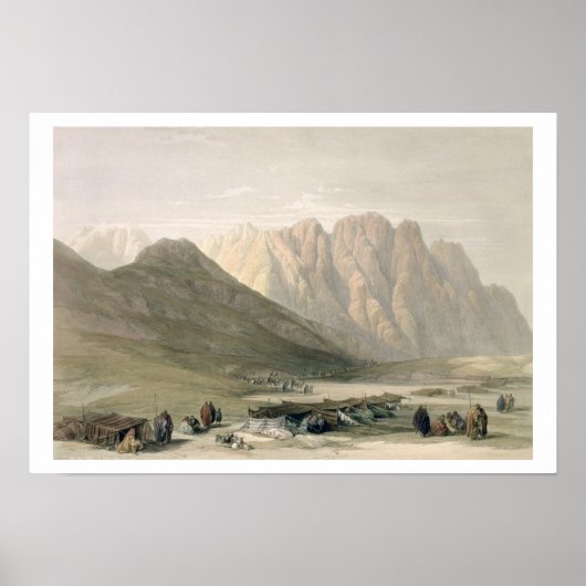 Kampeering van de Aulad-Said, Mount Sinai, februar Poster (Voorkant)