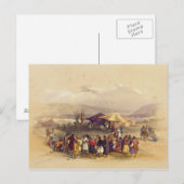 Kampeering van de pelgrims in boekdeel II van Jeri Briefkaart (Voorkant / Achterkant)