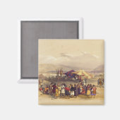 Kampeering van de pelgrims in boekdeel II van Jeri Magneet (Voorkant / Achterkant)