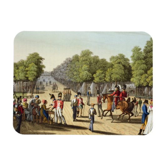 Kampeering van het Britse leger in de Bois de Boul Magneet (Horizontaal)