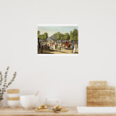 Kampeering van het Britse leger in de Bois de Boul Poster (Keuken)