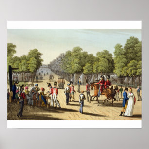 Kampeering van het Britse leger in de Bois de Boul Poster
