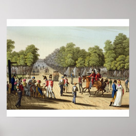 Kampeering van het Britse leger in de Bois de Boul Poster (Voorkant)