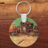 Kampeering van zigeunercaravans door Vincent van G Sleutelhanger (Voorkant)