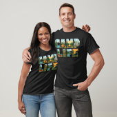 Kampeerleven camping T-shirt (Unisex)