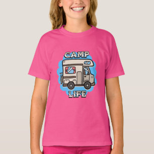 Kampeerleven   Retro Camper T-shirt