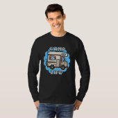 Kampeerleven | Retro Camper T-shirt (Voorkant volledig)