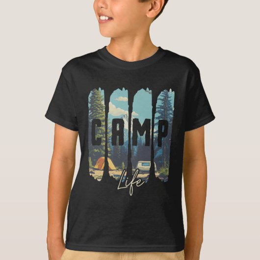Kampeerleven T-shirt (Voorkant)