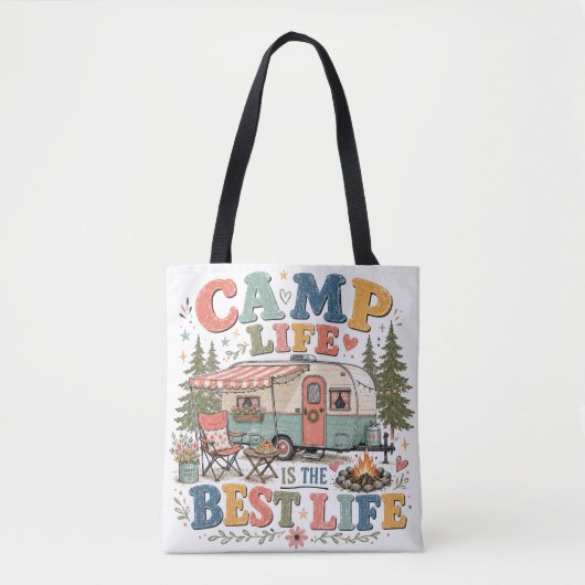 Kampeerleven Tote Bag (Voorkant)