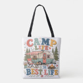 Kampeerleven Tote Bag (Achterkant)
