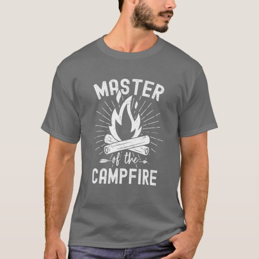  kampeermeester van de kampeerkamer t-shirt (Voorkant)