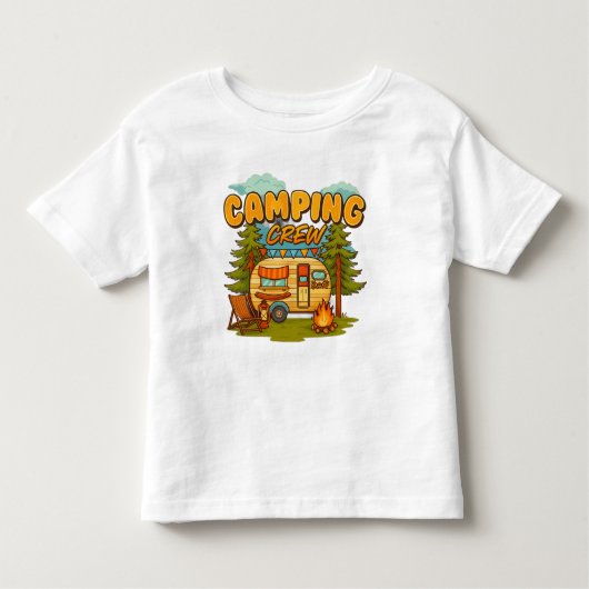 kampeerpersoneel kinder shirts (Voorkant)