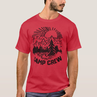 Kampeerploeg Camping- en Wandelingenliefhebbers Na T-shirt