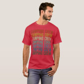 Kampeerploeg Kampeerploeg Kampeer Matchende retro T-shirt (Voorkant volledig)