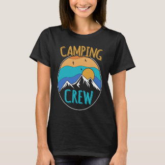 Kampeerploeg kampeerreis matching kampeerder groep t-shirt
