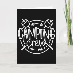 Kampeerploeg Kampvuur Zomer Kamp Vakantie Familie Kaart