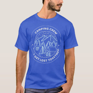 kampeerploeg laten we samen verdwalen t-shirt