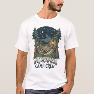 Kampeerploeg Wasbeer Retro Nationaal Park  T-shirt