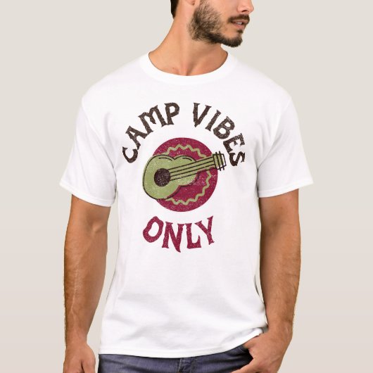 Kampeerpret Vakantie Kamp T-shirt (Voorkant)