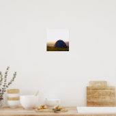 kampeerreis in Lapland in de avondzon Poster (Keuken)