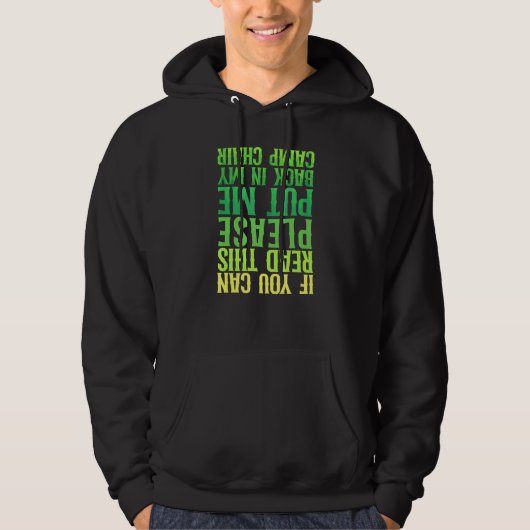 Kampeerstoel Drink Hoodie (Voorkant)