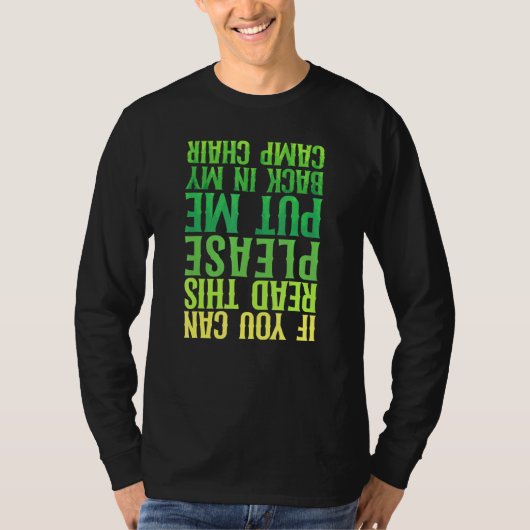 Kampeerstoel Drink T-shirt (Voorkant)