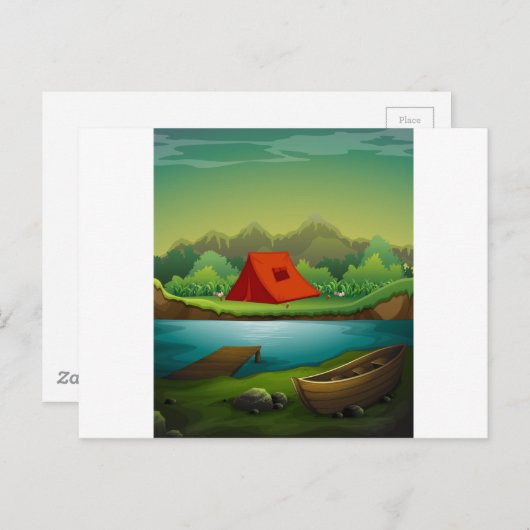 Kampeerterrein Briefkaart (Voorkant / Achterkant)