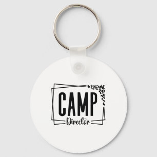 Kampeerterrein Directeur Counselor Grappig Kampeer Sleutelhanger