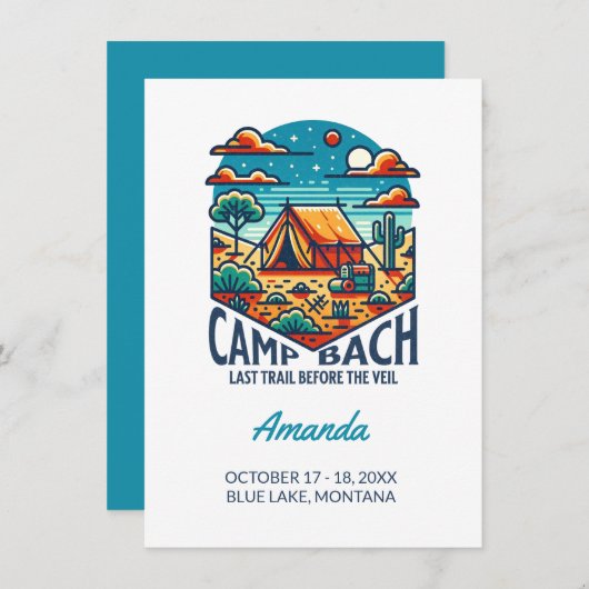 kampeerterrein kaart (Voorkant / Achterkant)