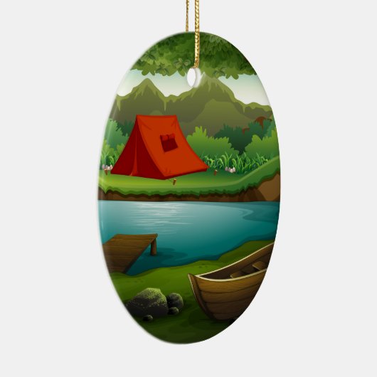 Kampeerterrein Keramisch Ornament (Rechts)