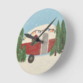 Kampeertrailer met Kerstmis Ronde Klok (Hoek)