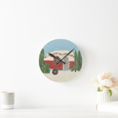 Kampeertrailer met Kerstmis Ronde Klok (Huis)