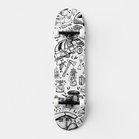 kampeertuig persoonlijk skateboard (Voorkant)