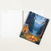 Kampeeruitstap Bos Kampvuur Tent Waterverf Planner (Display)