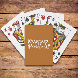 KampeerVuren en Cocktails Kamperen Drinken Pokerkaarten