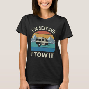 Kampeerwagen Kamperen Vintage Y En Ik Sleepwagen T T-shirt