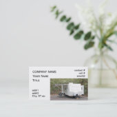 kampeerwagen visitekaartje (Staand voorkant)