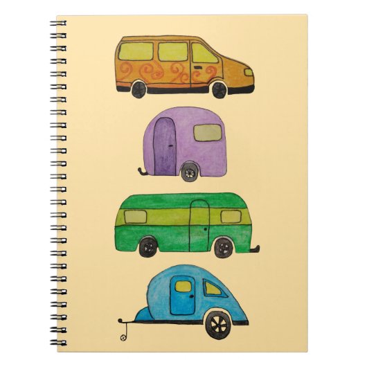 Kampeerwagens Notitieboek (Voorkant)