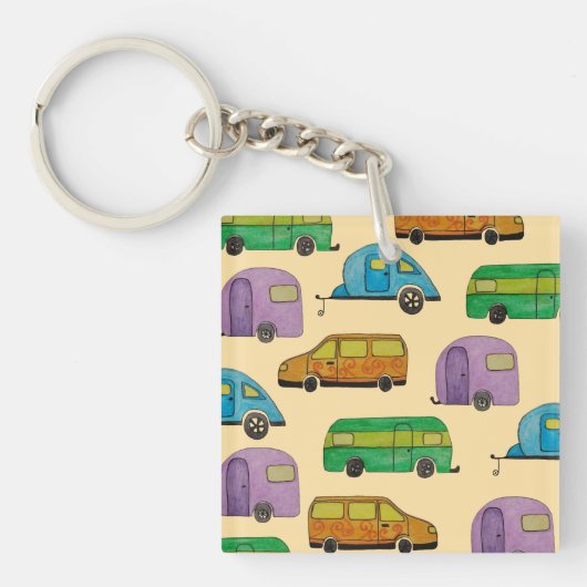 Kampeerwagens Sleutelhanger (voorkant)