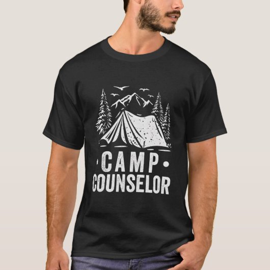 Kampeerwerker Kampmedewerker Kampeerder Kampbegele T-shirt (Voorkant)