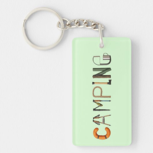 kampeerwoord sleutelhanger (Voorkant)